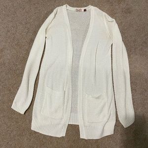 White cardigan